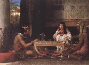 Alma-Tadema, Sir Lawrence Egyptian Chess Players (mk23) oil painting on canvas